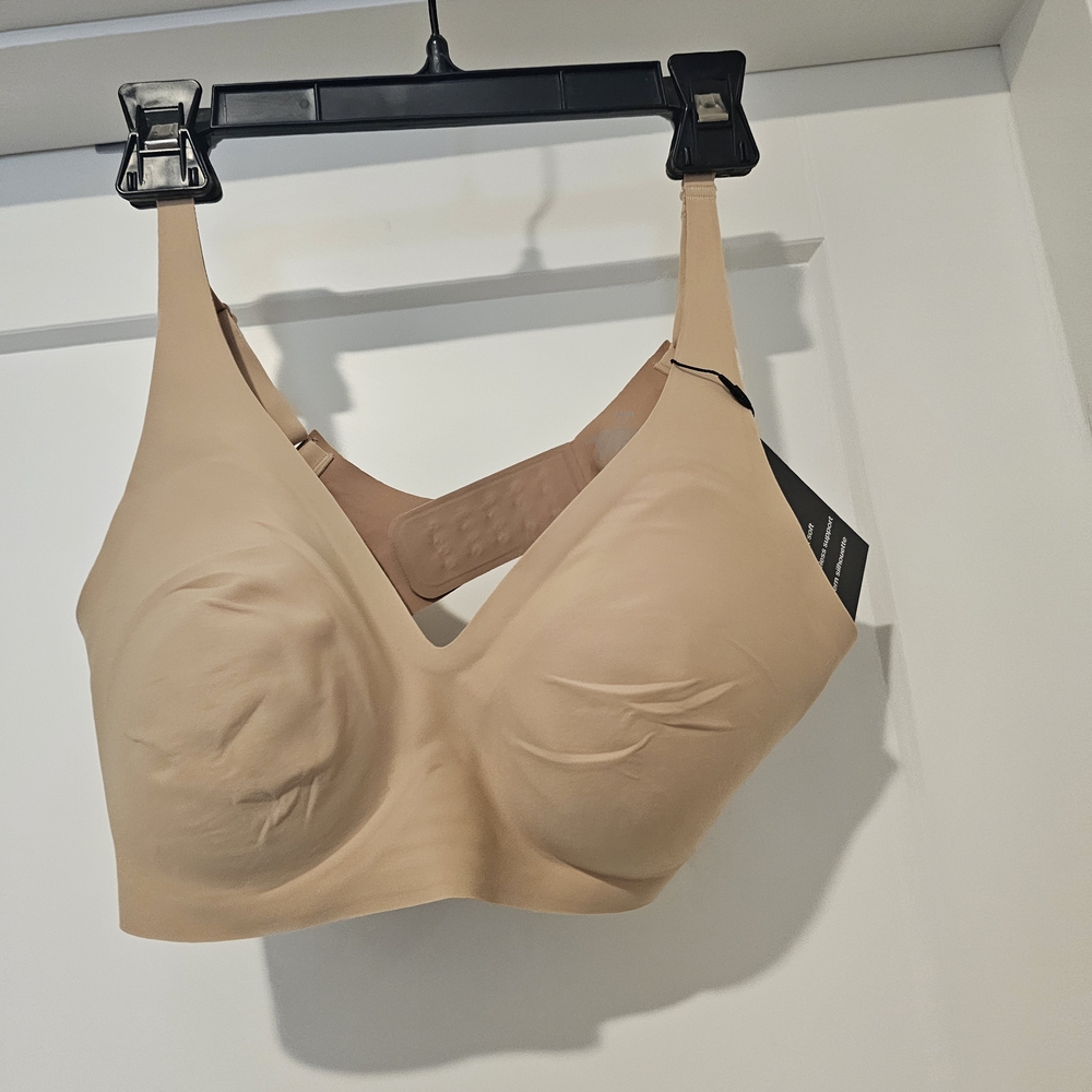 Knix Seamless Wireless Tan Bra